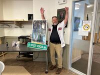 Seniors celebrate Sox with Steve Horgan