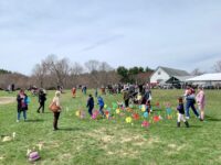 Pizza party at Powisset Farm