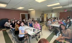 Seniors pampered by cosmetology students