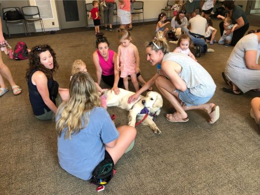 GOFI dogs visit WPL