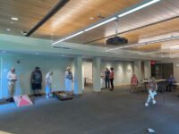 Summer cornhole celebration at the COA