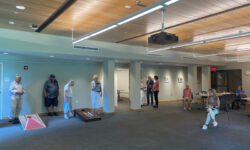 Summer cornhole celebration at the COA