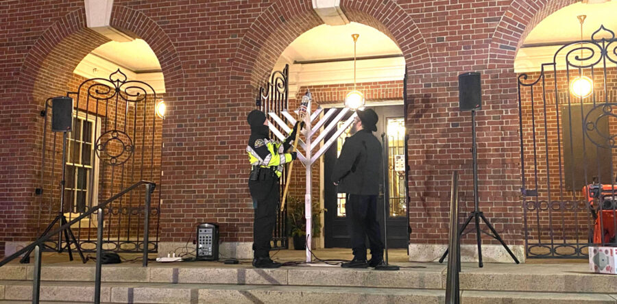 Needham celebrates Hanukkah
