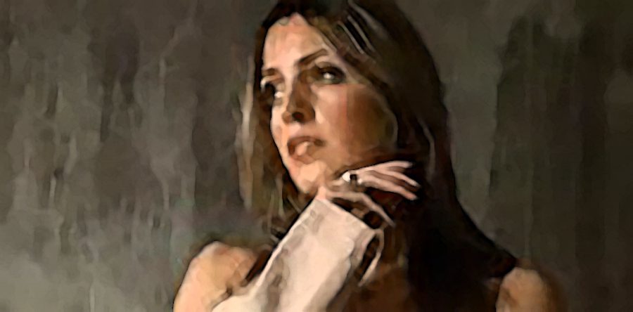 Mary McAvoy performs at home