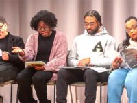 Social justice reading at Powers Hall