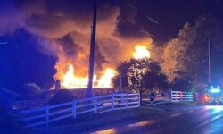 Barn fire destroyed 150 year old barn