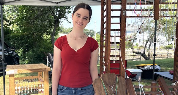 Medfielders enjoy the Community Market